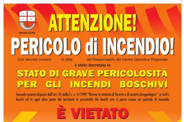 Grave pericolosit&#224; per incendi boschivi