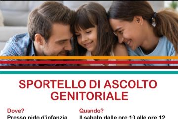 sportello di ascolto genitoriale il sabato dalle ore 10 alle ore 12 presso il nido di infanzia zigo zago del comune di Castelnuovo Magra